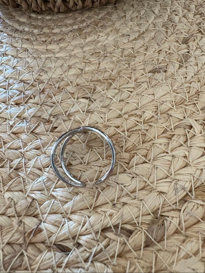 Bague argentée acier inoxydable - photo numéro 3
