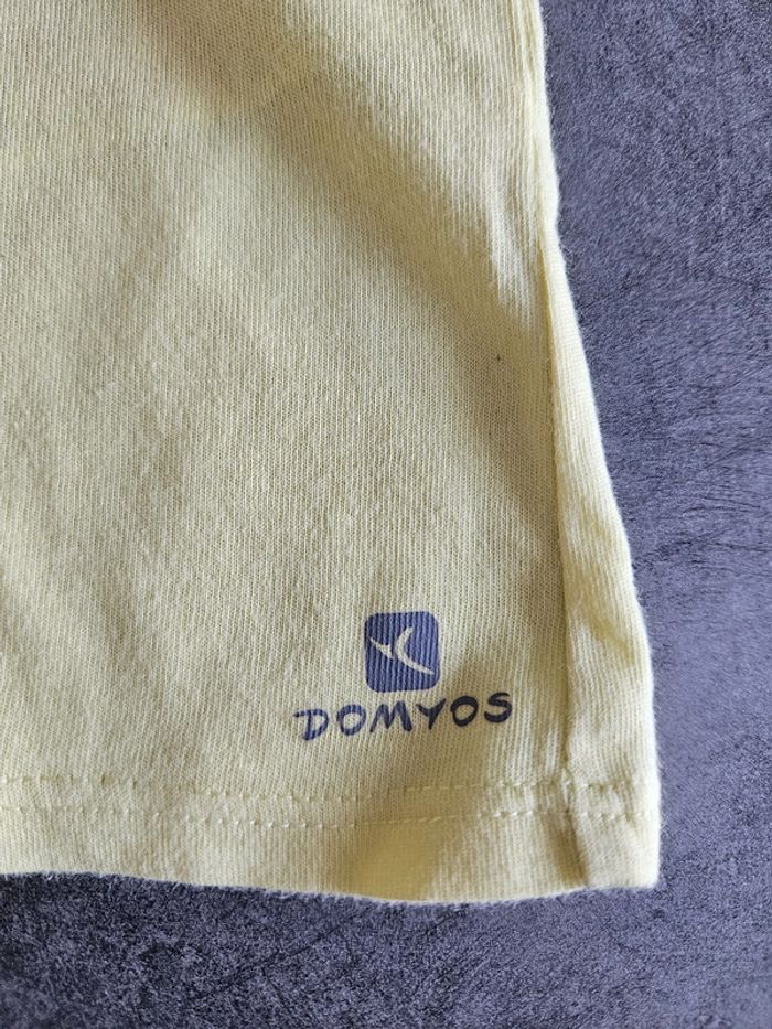 T-shirt à manches courtes fille - jaune clair - 14 ans - Domyos - photo numéro 8