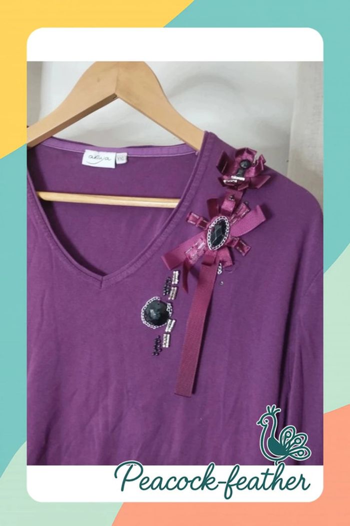Haut violet 44 - photo numéro 3