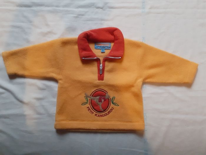 Sweet polaire orange col orange foncé