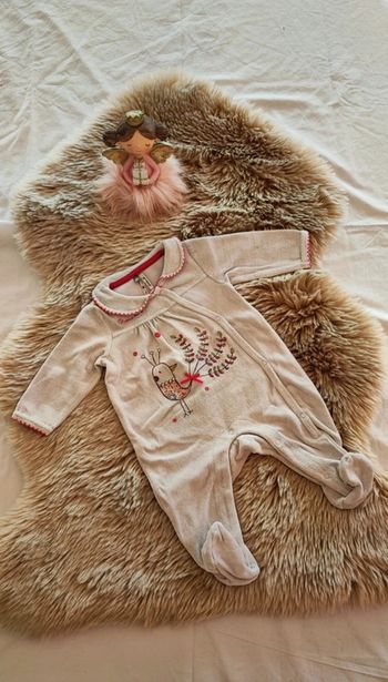 Pyjama chaud gris orchestra 3 mois