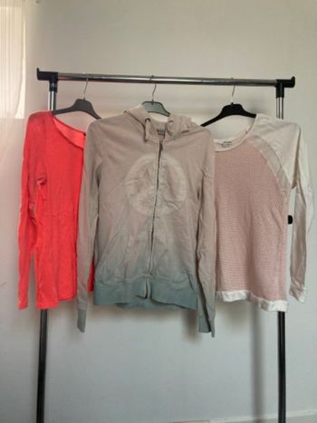 Lot femme pulls + veste zippee