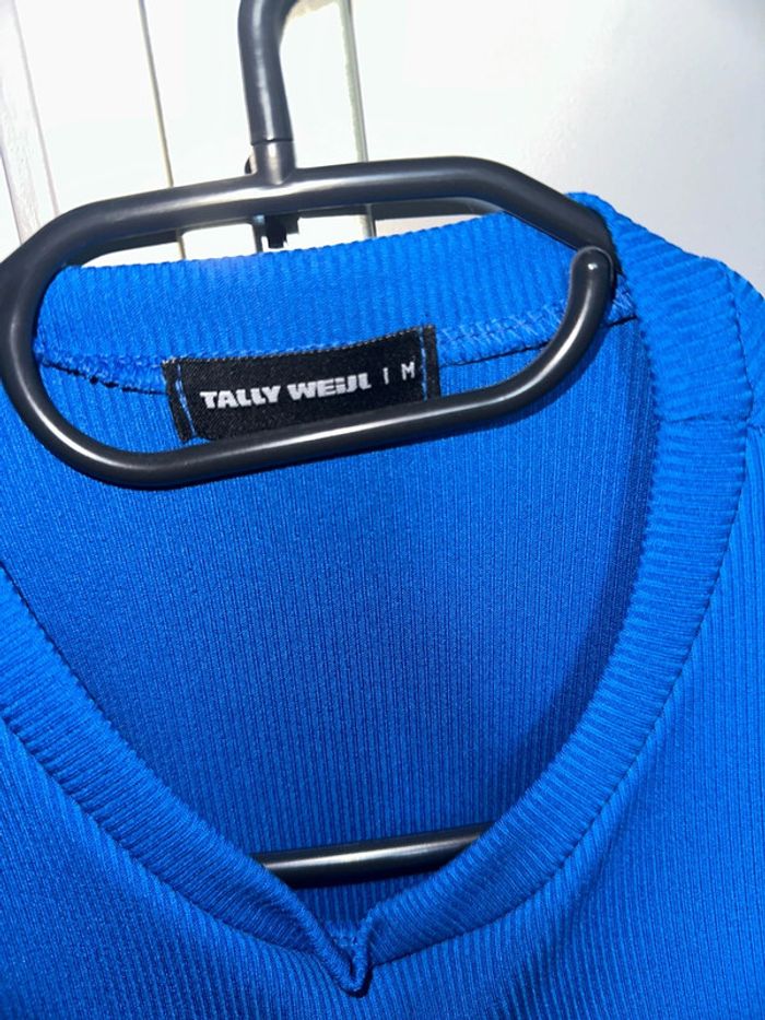 Petit haut à lacet bleu Tally Weijl taille M - photo numéro 2