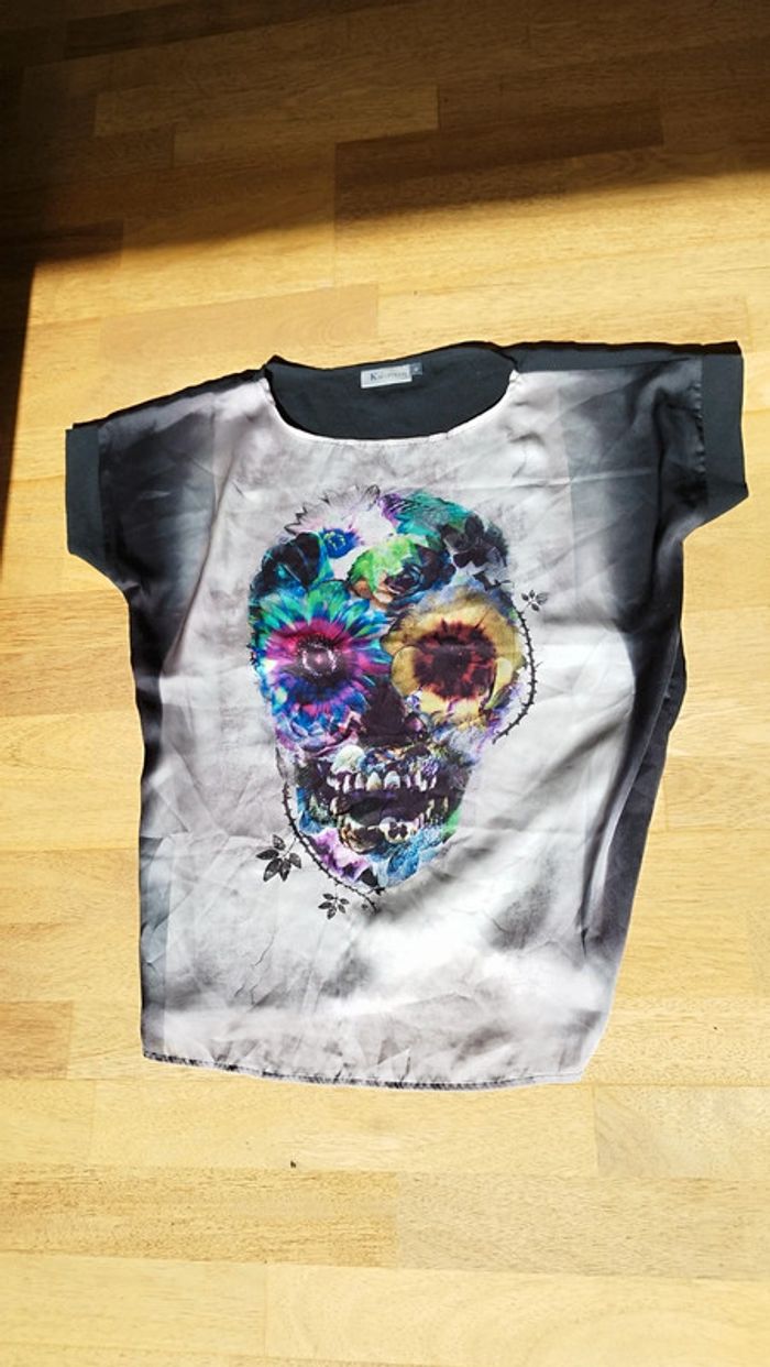 Blouse touchée soie T40 TBE