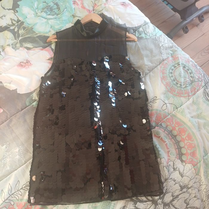 Robe noir a sequin - photo numéro 3