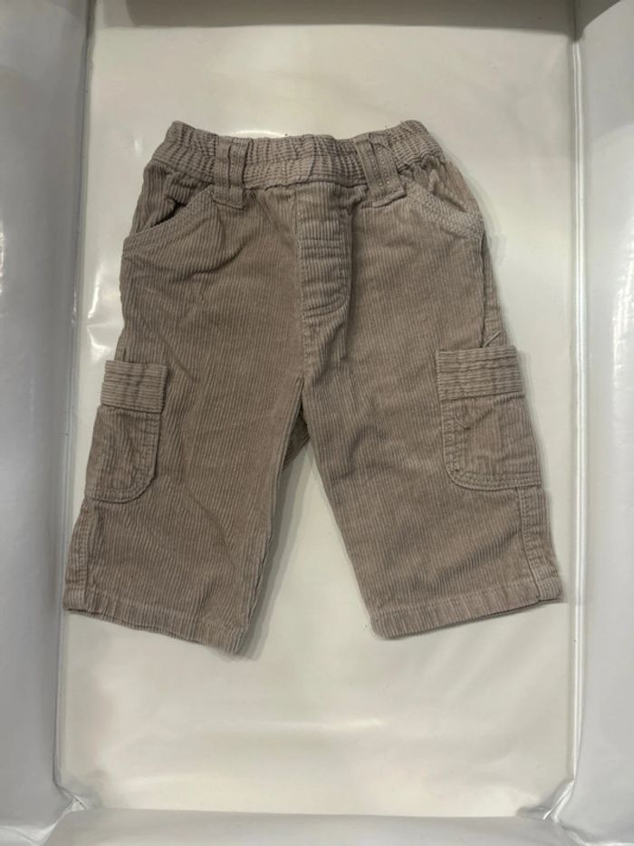 Pantalon cargo velours