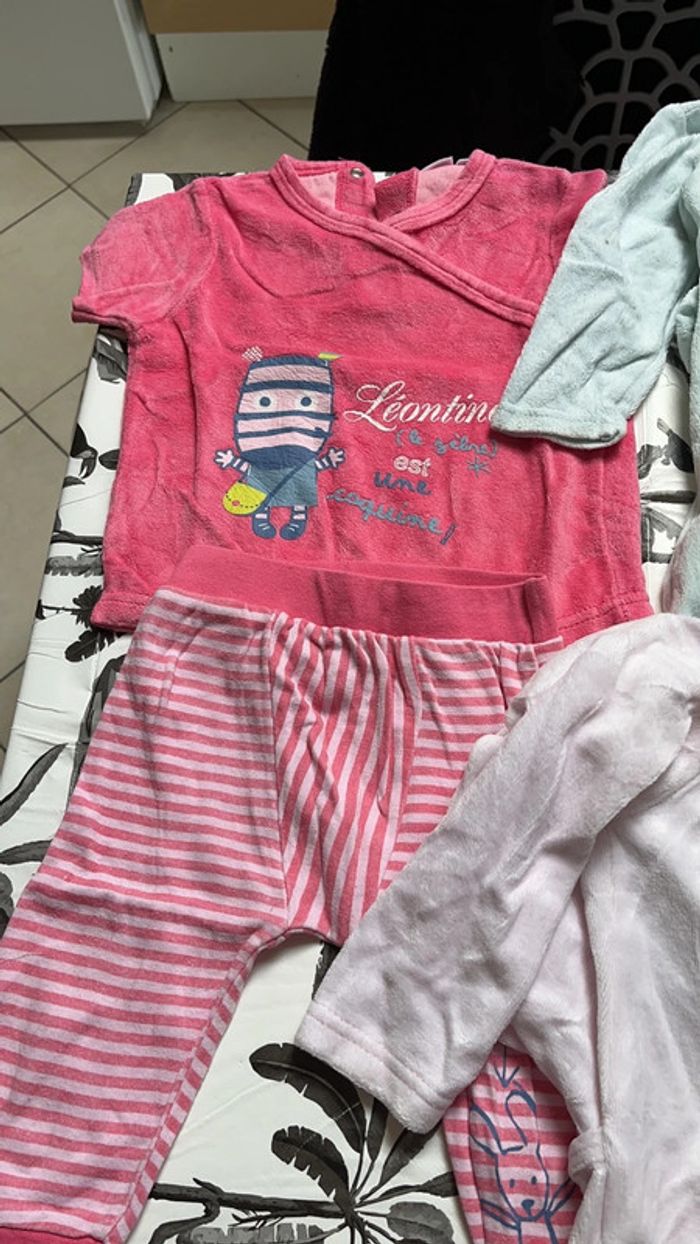Lot de 3 pyjamas fille 12mois - photo numéro 4