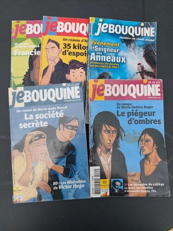 Lot de 5 magazines je bouquine