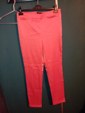 Pantalon satin corail
