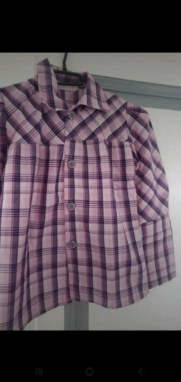 Blouse / chemise à carreaux - 10 ans - photo numéro 2