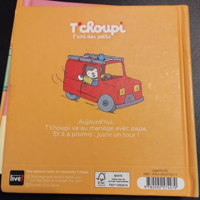 Livres Nathan enfants T'choupi lot de 4 - photo numéro 3