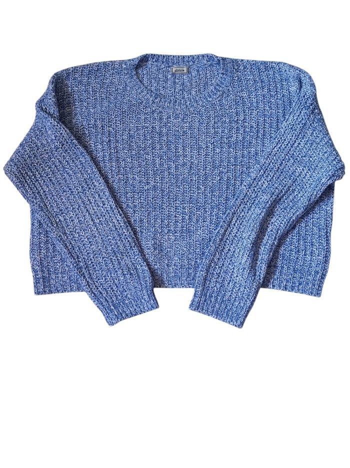 Pull tricot bleu taille unique