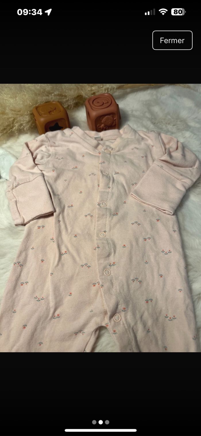 Pyjama léger 1-3 mois HEMA - photo numéro 2