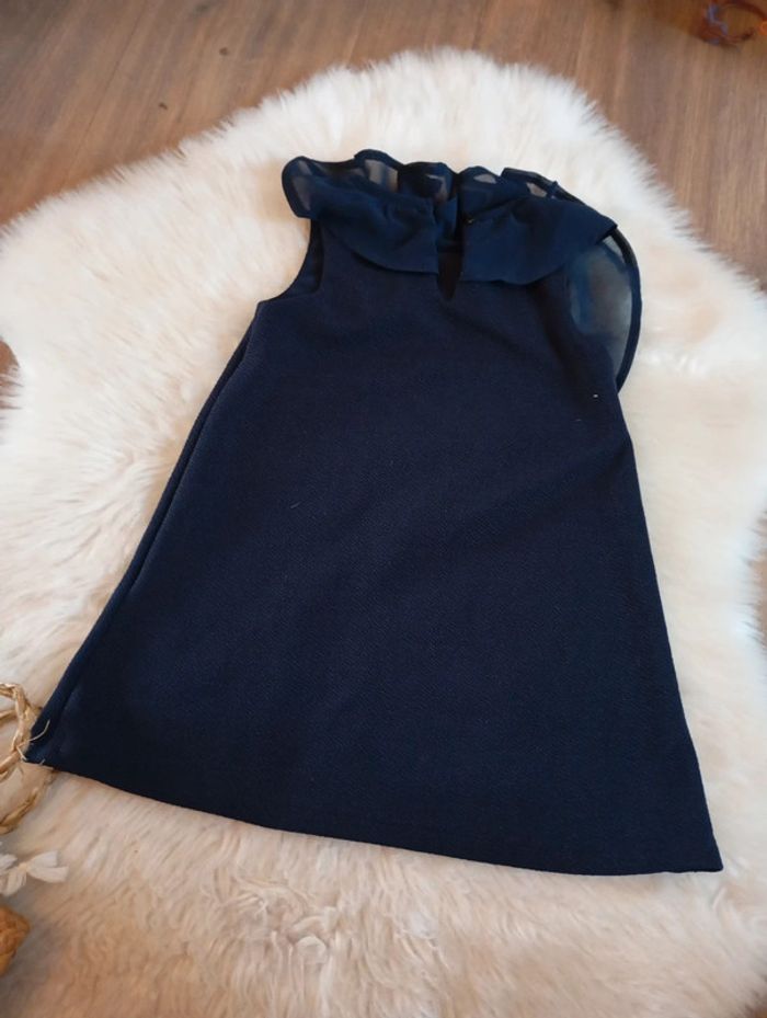 Kiabi 👗 petite robe fluide marine 2 ans idéale cérémonie - photo numéro 5