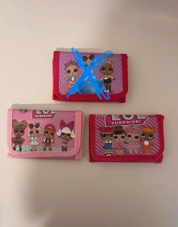 Portefeuille poupée lol porte monnaie poilée lol surprise