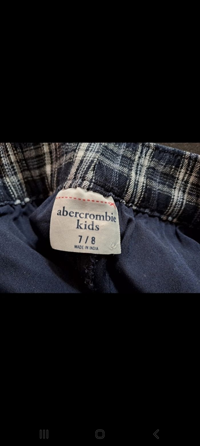 Jupe a carreaux marine Abercrombie - 7/8 ans - photo numéro 5