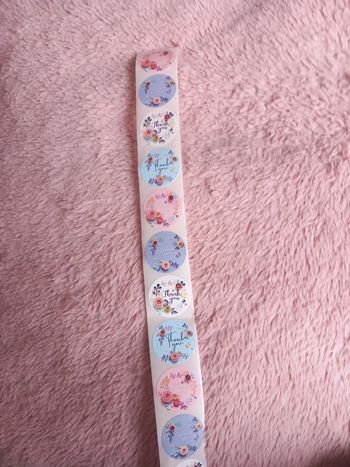 24 autocollants thank you