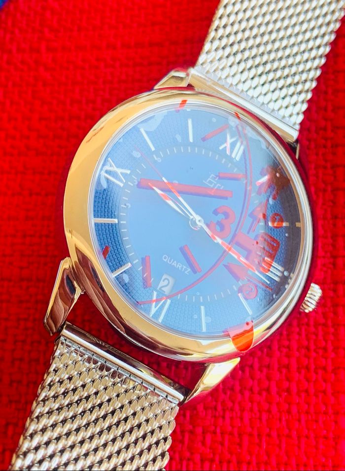Montre pour homme, grise, réglable - photo numéro 3