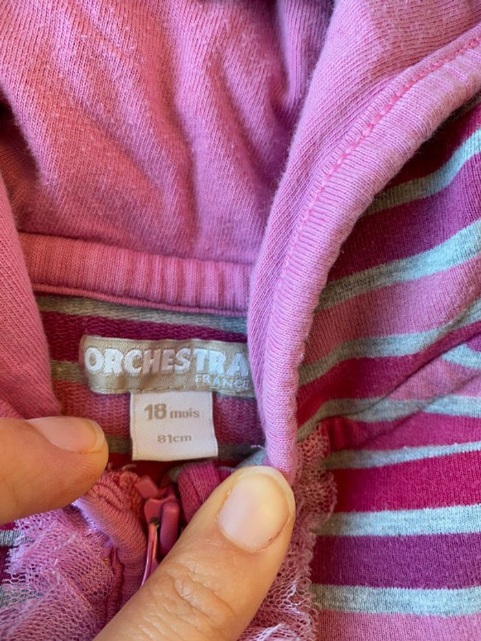Pull zippé Orchestra 18mois - photo numéro 3