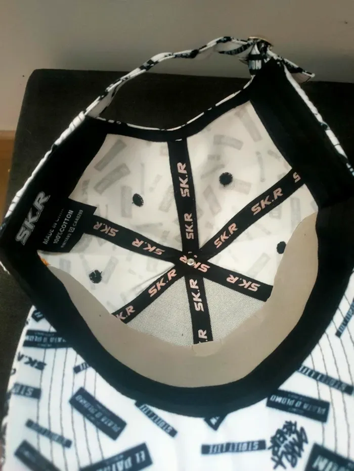 Casquette homme mixte blanche SKR le patron réglable - photo numéro 4