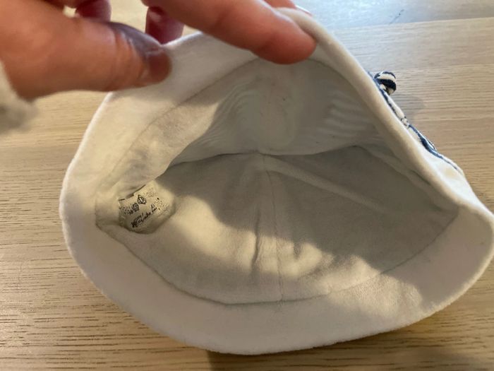 Bonnet blanc et bleu orchestra bébé naissance - photo numéro 2