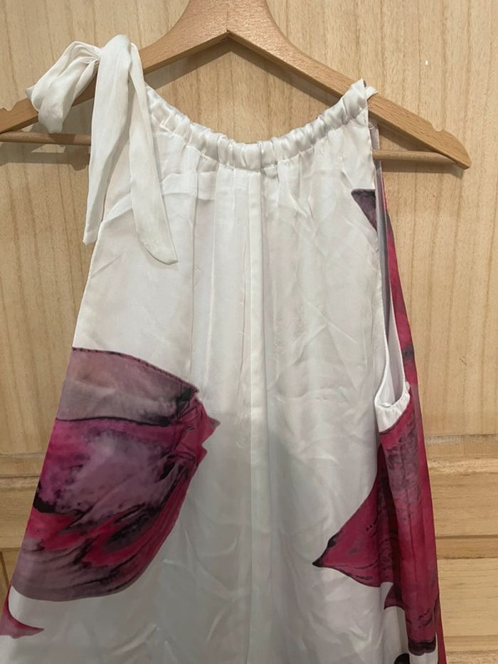 Robe été blanche motif fleur Etam taille 42 - photo numéro 10