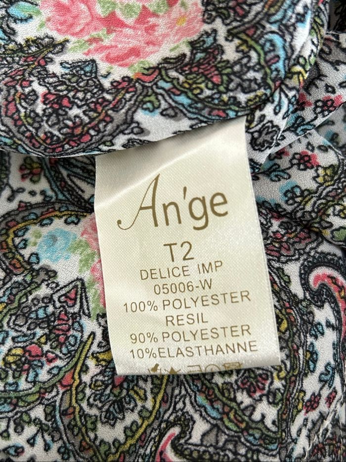 Robe imprimée à manches courtes An’ge taille 2 jamais portée - photo numéro 10