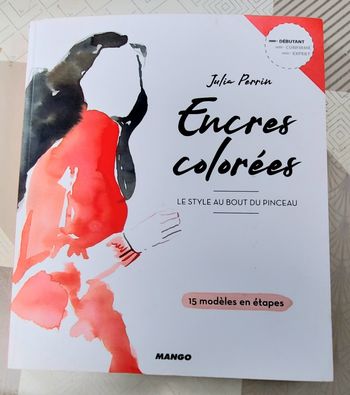 Livre. Encres colorées, le style au bout du pinceau. Julia perrin