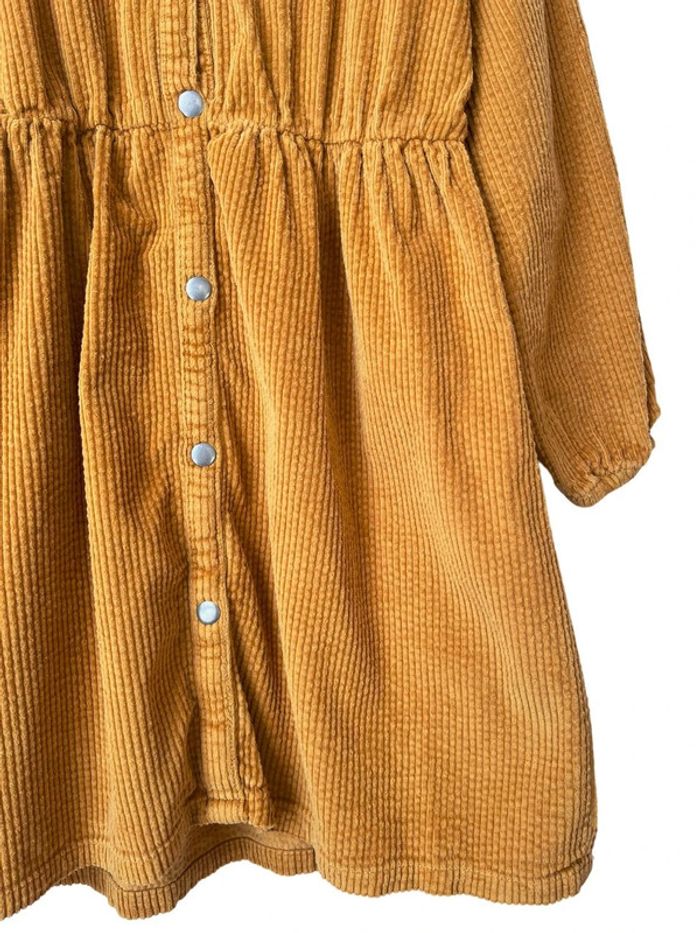Robe moutarde à manches longues en velours côtelé - Kiabi 12 ans - photo numéro 5
