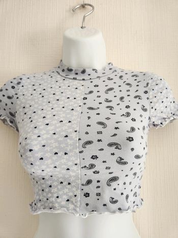 Tee-shirt court manches courtes Jennyfer XXS