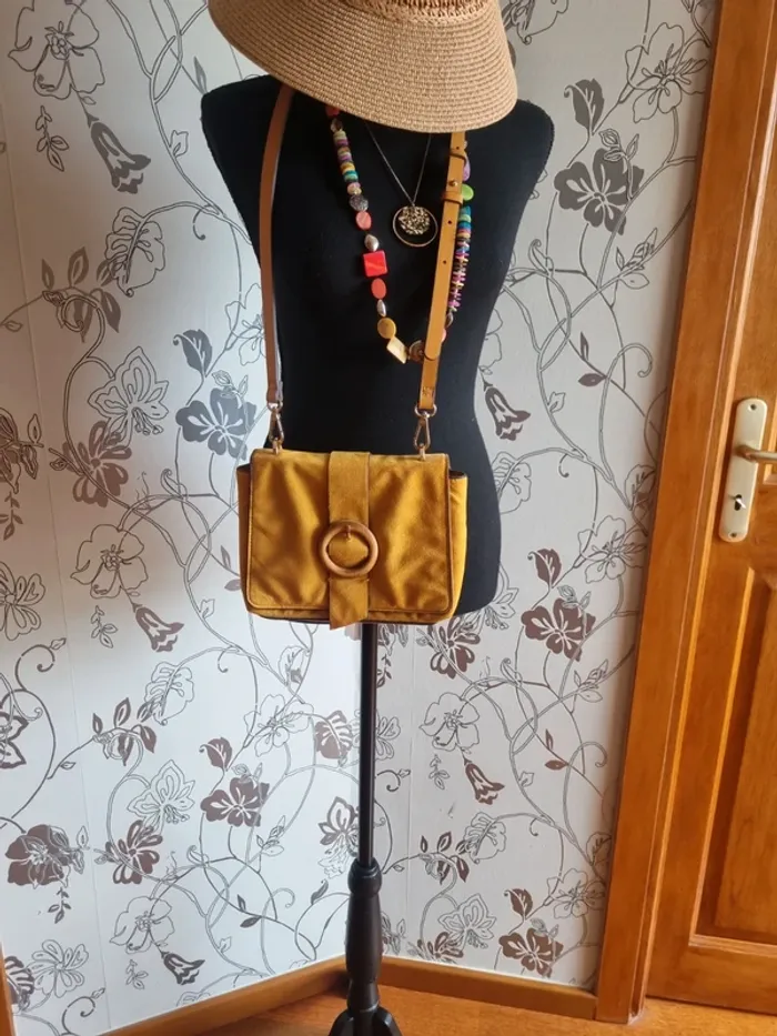 Sac bandoulière moutarde - photo numéro 2