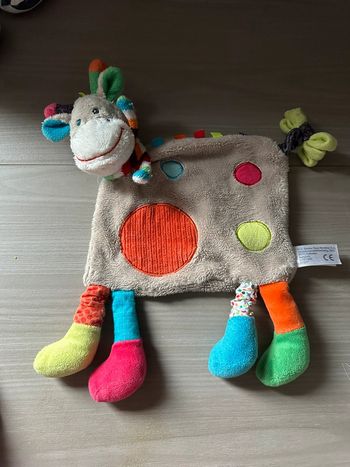 Doudou girafe vache zéo