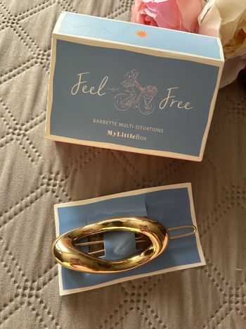 Barrette dorée "multi-situations" My Little Box - Neuve