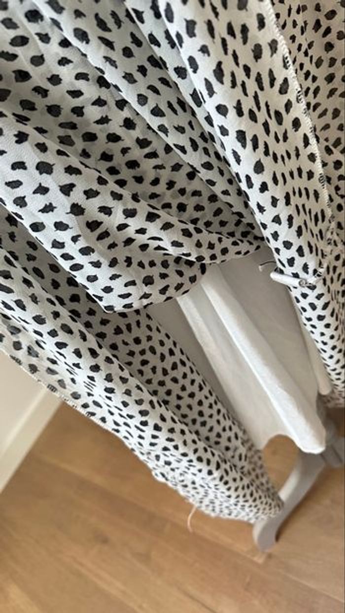 🍃 Robe longue blanche & noire vintage – Taille 40 – Très bon état - photo numéro 2