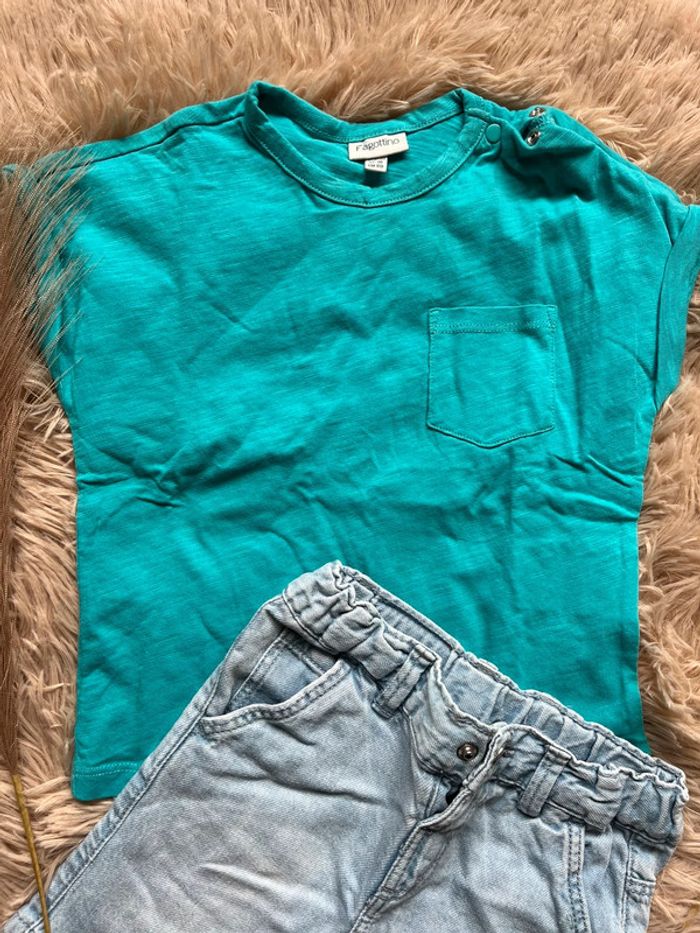 T-shirt + short en jean - photo numéro 2