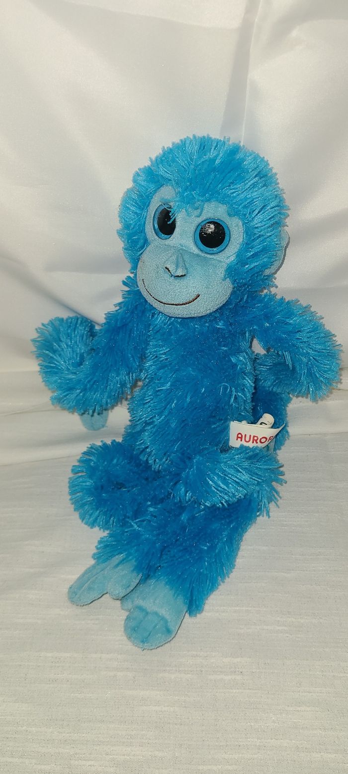 Peluche singe bleu AURORA - photo numéro 3