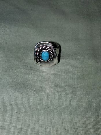 Bague turquoise unique