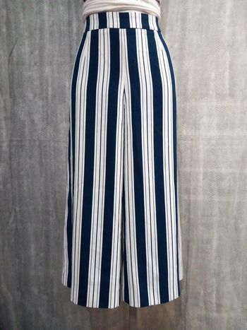 Pantalons rayée évasée