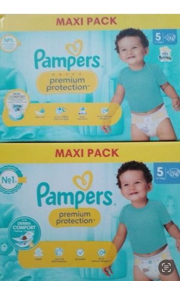 Lots 2 cartons de couches Pampers taille 5 prenium 