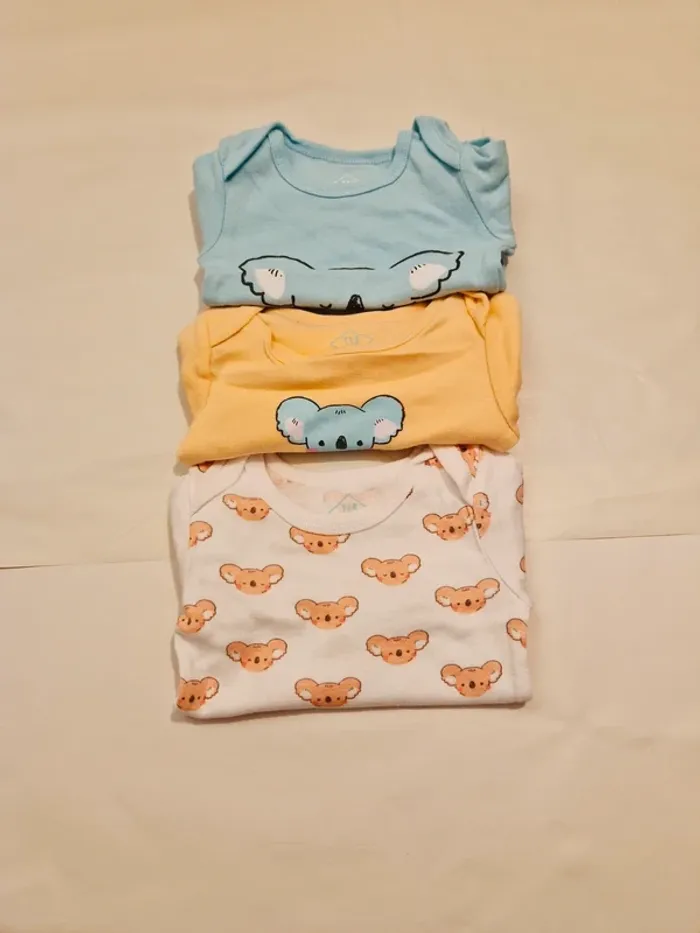 Lot 3 bodies manches longues 9 mois