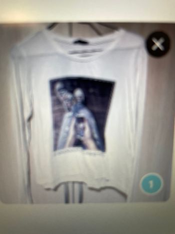 Tee-shirts  blanc  imprimé 