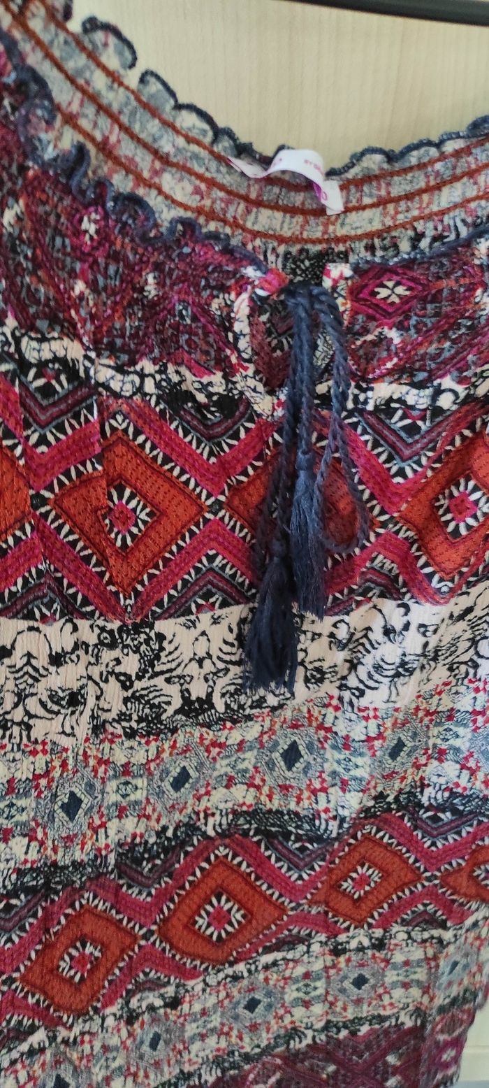 T-shirt Manches courtes motif beige/bdx Gemo 50 - photo numéro 4