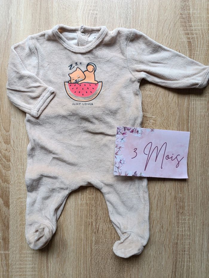 Lot pyjamas 3mois fille Kiabi - photo numéro 6