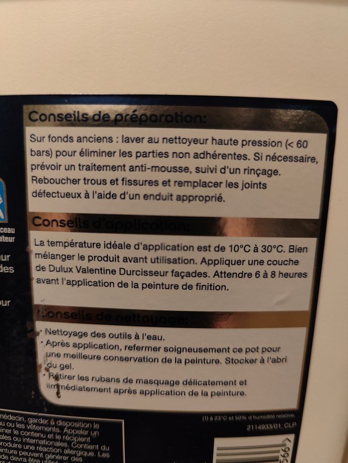 Durcisseur pour façades Dulux Valentine - 5 litres - photo numéro 7