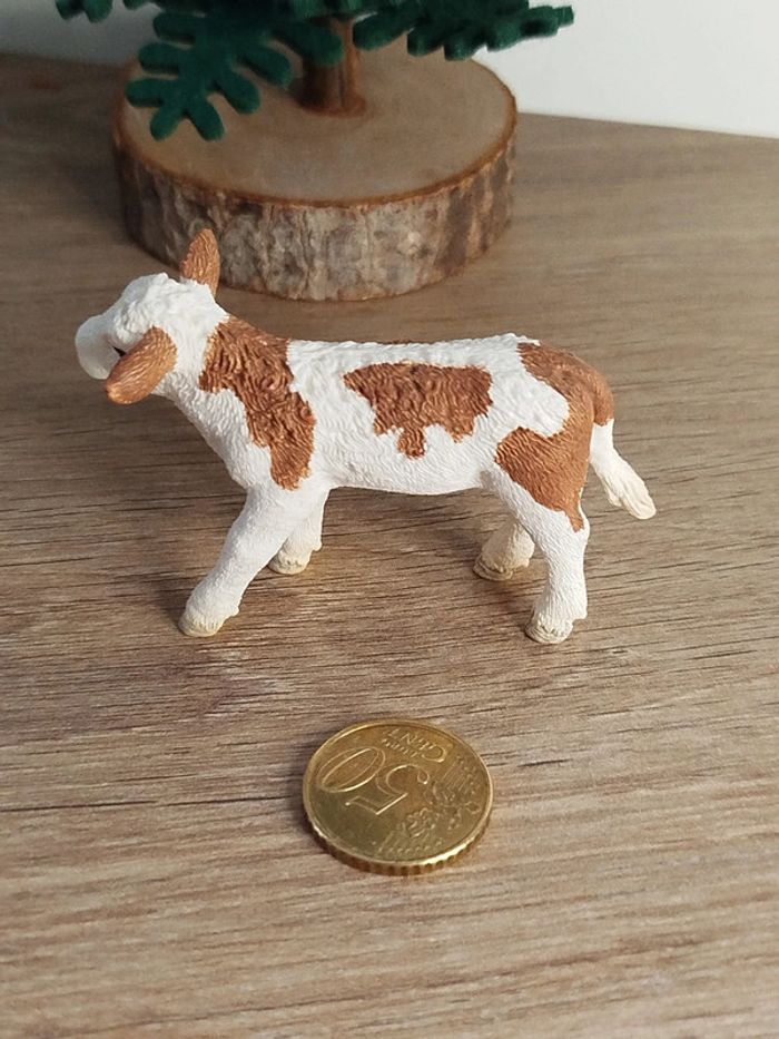 Schleich figurine veau bovidé Animal de la ferme - photo numéro 3