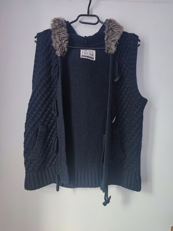 Pull gilet sans manche femme taille 38 cache cache 
