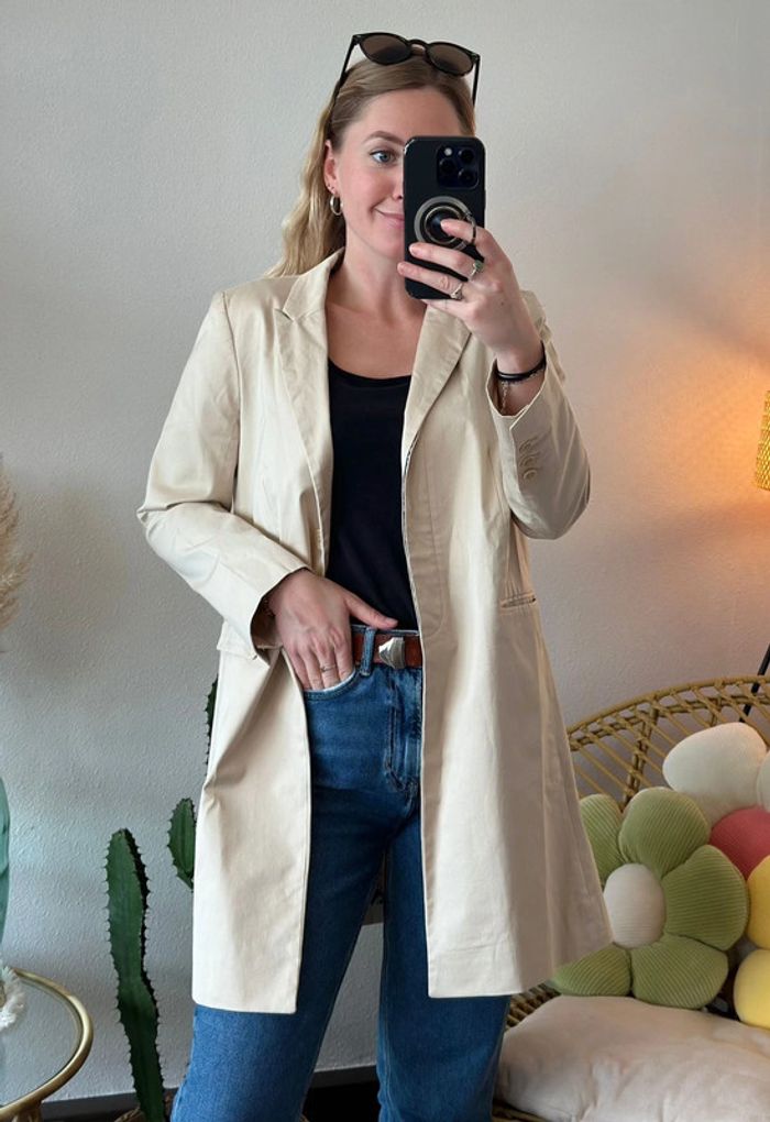 Veste beige façon trench taille 38 - Pablo - photo numéro 2
