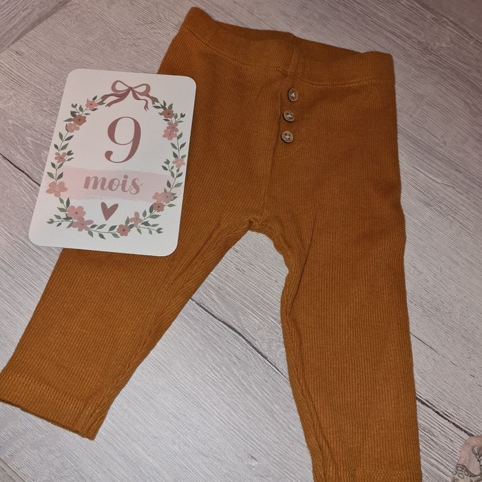 Legging moutarde 9 mois Orchestra