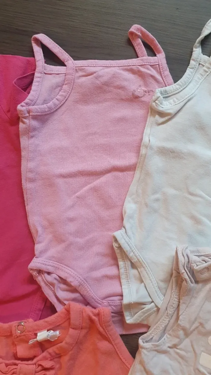 Lot été 3 mois fille bodies robe combishort - photo numéro 3
