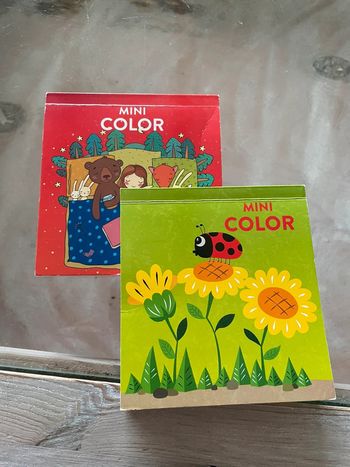 Lot de 2 mini coloriages Animaux